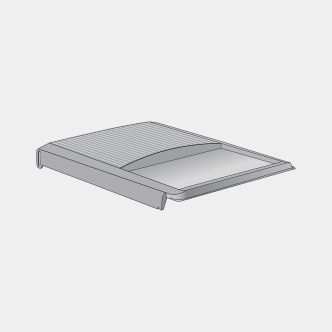 Couvercle plastique pour poubelle pour Built-in 2x18 litres - Grey