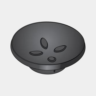 Seifenschale aus Kunststoff - Black