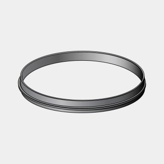 Plastic Upper Rim Ø 0.9 in (25cm) - Black