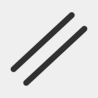 Siliconen strips voor strijkerhouder Set van 2 - Black