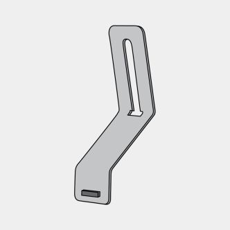 Rückwand für Buchhalterung Matt Steel