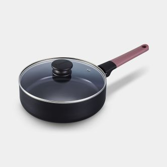 Tasty+ Sauté Pan 24 cm, Non-Stick - Grape Red