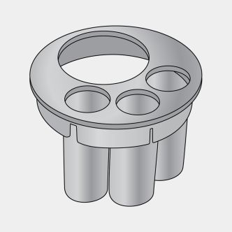 Zahnbürstenhalterung - Transparent