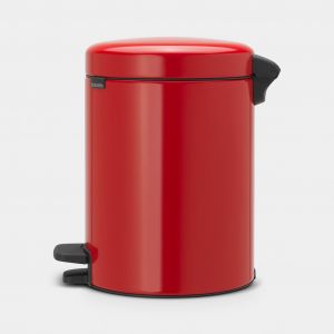 NewIcon Pedal Bin 5 litre - Passion Red