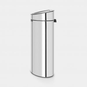 Touch Bin New 40 litres - Brilliant Steel