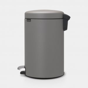 NewIcon Pedal Bin 12 litre - Mineral Concrete Grey