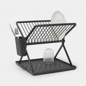Foldable Dish Drying Rack SinkSide, Small - Dark Grey