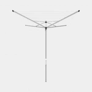 Wäschespinne Topspinner 40 Meter mit Metallbodenanker, Ø 45mm, SplitPole - Metallic Grey