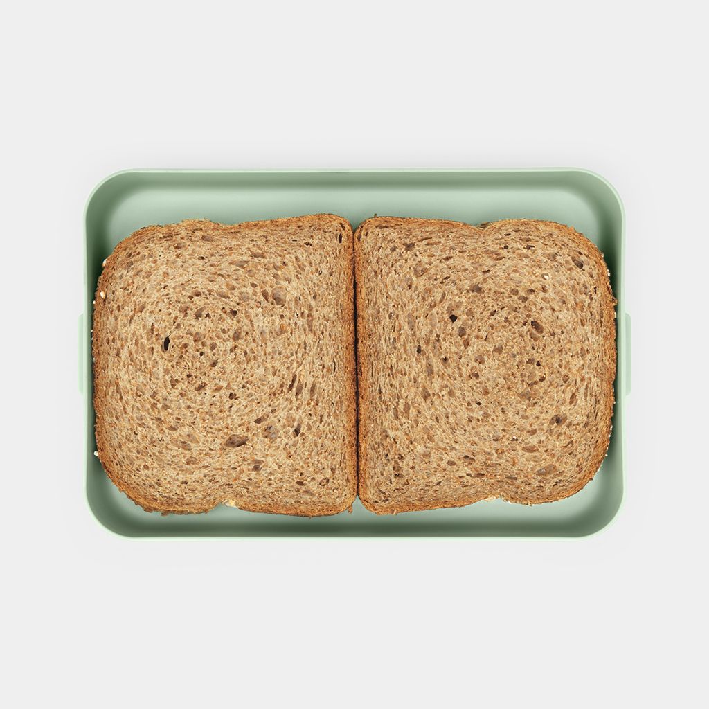 Make & Take Lunchbox Flach, Kunststoff - Jade Green