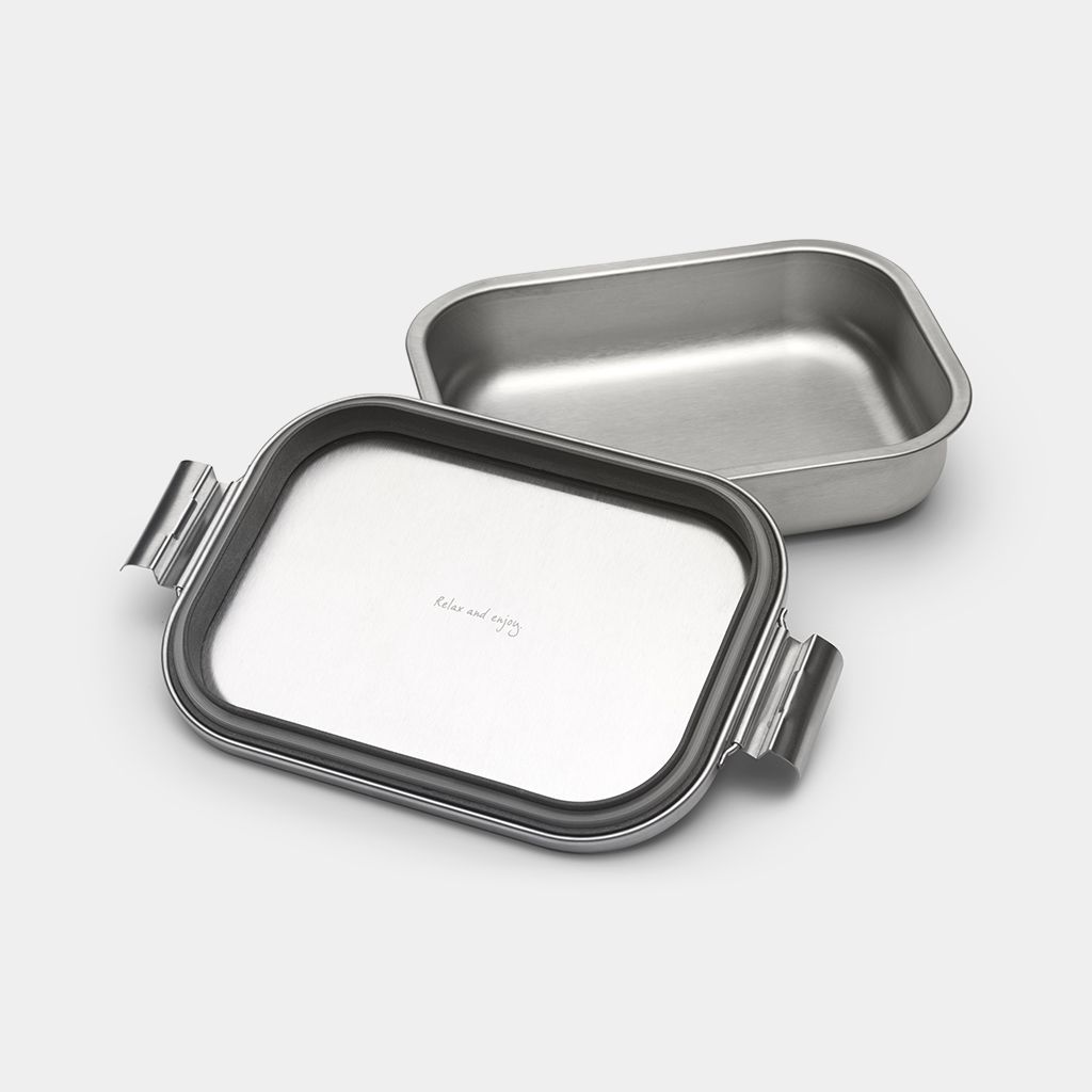 Make & Take Lunchbox Medium, Edelstahl - Matt Steel