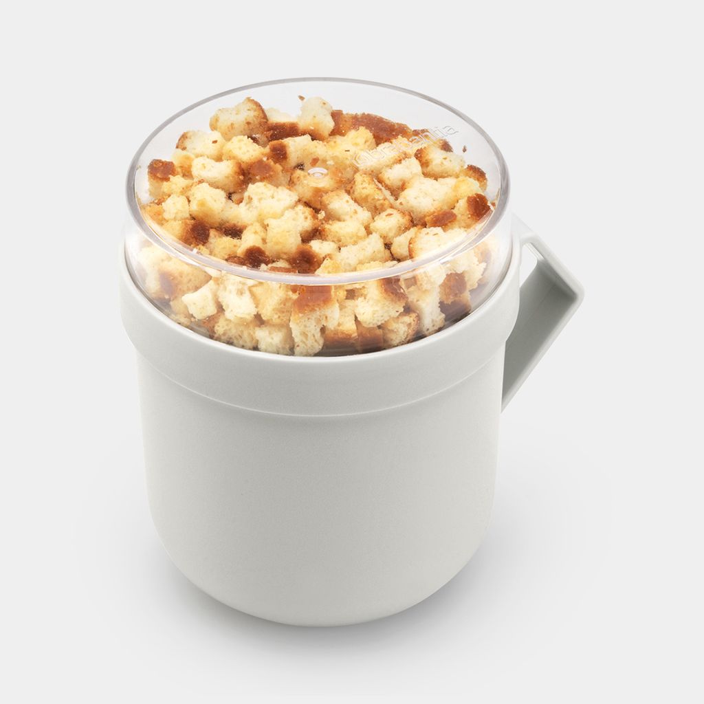 Make & Take Soup Mug 0.6L, Plastic - Light Grey
