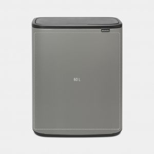 Bo Touch Bin 60 litre - Mineral Concrete Grey