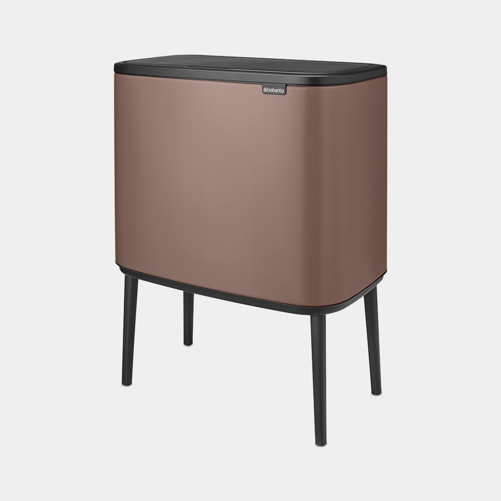 Bo Touch Bin 11 + 23 litres - Satin Taupe