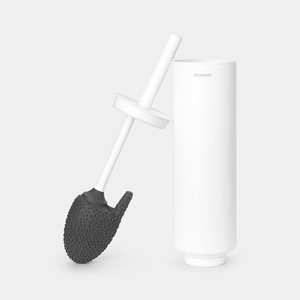 MindSet Toilet Brush and Holder Mineral Fresh White