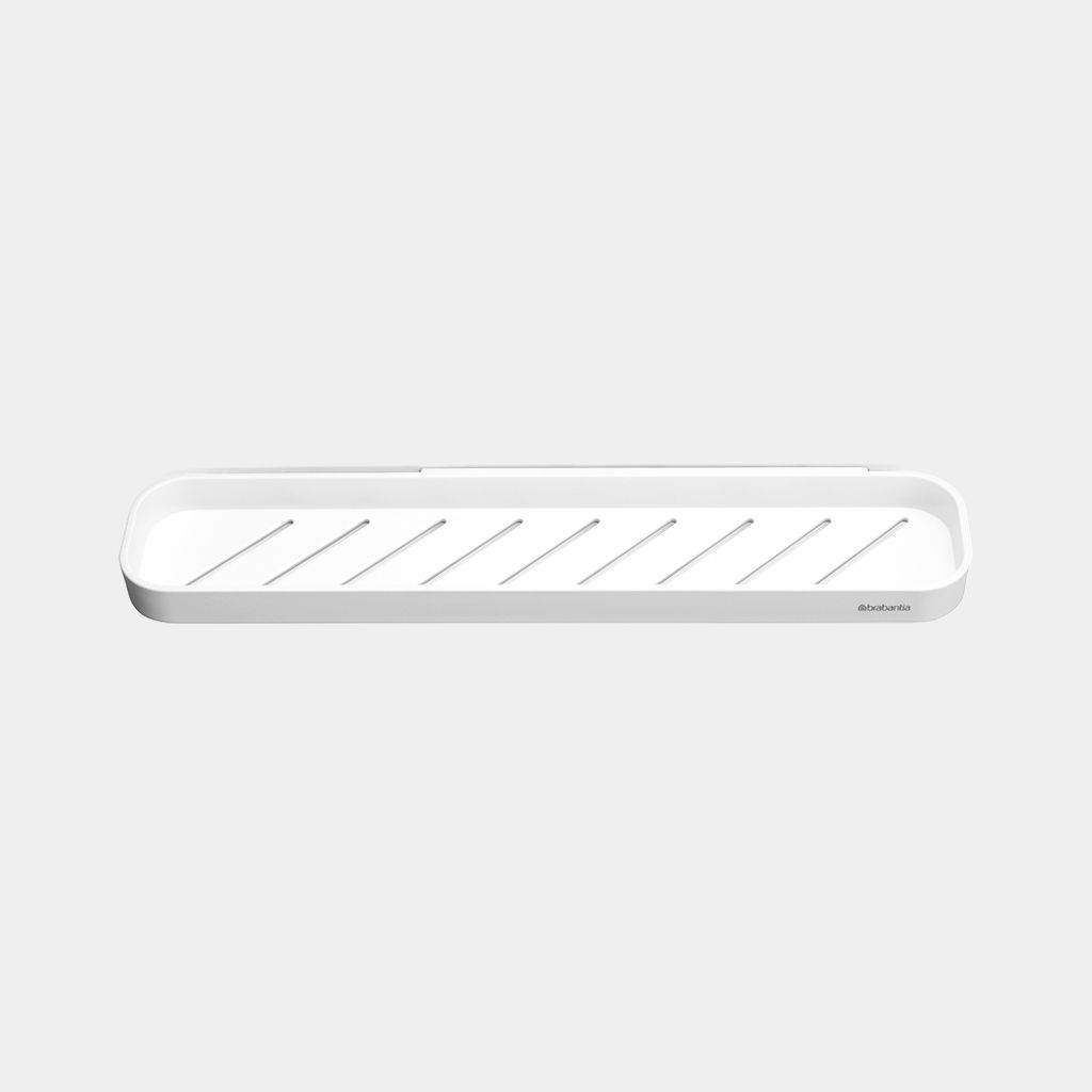 MindSet Shower Shelf with Squeegee White
