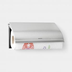 Paper Towel Holder Wall Mounted - Matte Steel