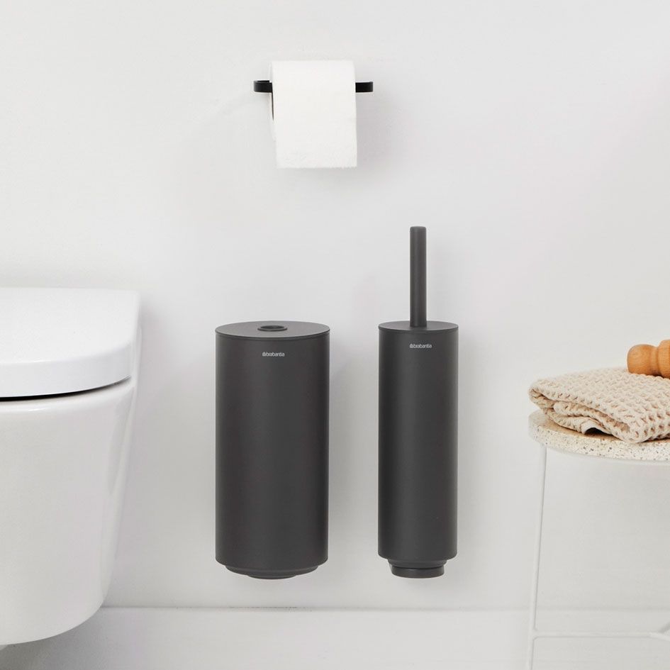 MindSet Toilet Accessory Set of 3 Mineral Infinite Grey