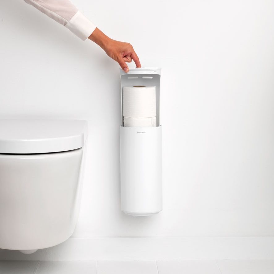 MindSet Toilet Roll Dispenser Mineral Fresh White