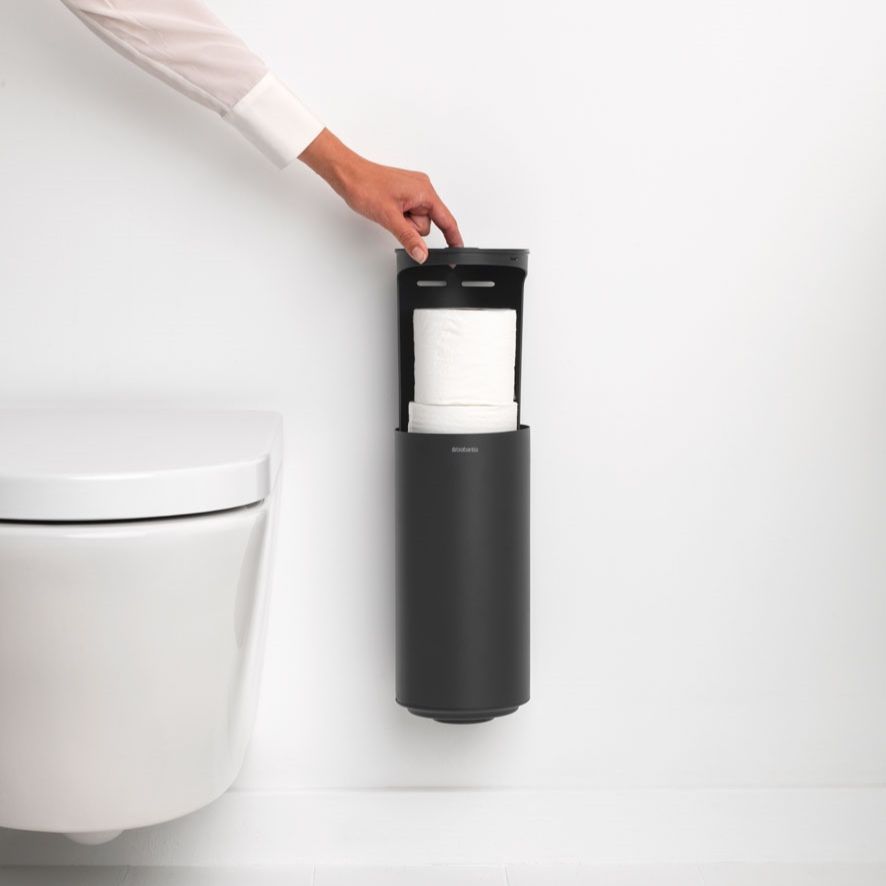 MindSet Toilet Roll Dispenser Mineral Infinite Grey