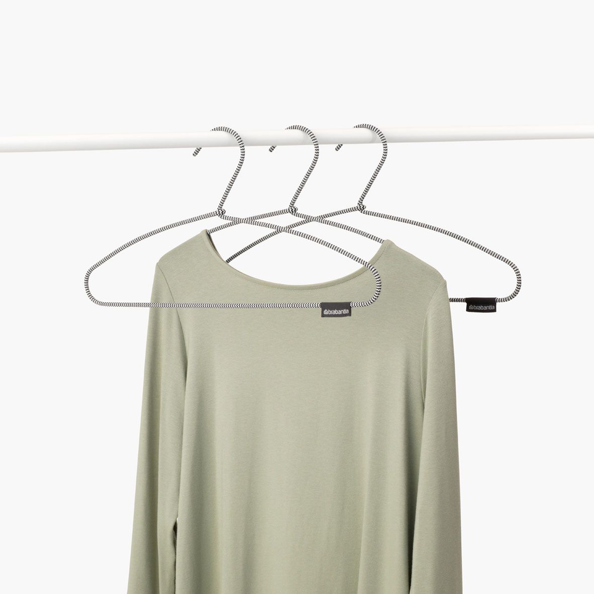 Clothes Hangers Set of 3 - Black / White