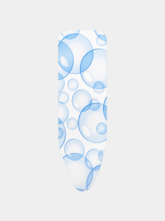 Copriasse da Stiro B 124 x 38 cm, Set Completo - Bubbles, Cotone equosolidale