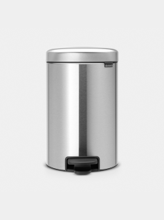Poubelle à pédale newIcon 12 litres - Matt Steel Fingerprint Proof