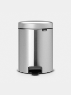 NewIcon Pedaalemmer 5 liter - Matt Steel Fingerprint Proof