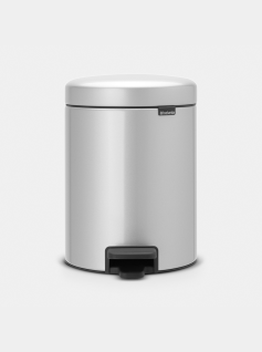 Poubelle à pédale newIcon 5 litres - Metallic Grey