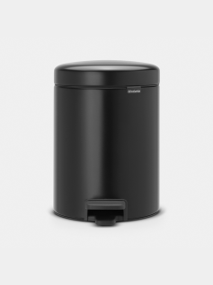 Poubelle à pédale newIcon 5 litres - Matt Black
