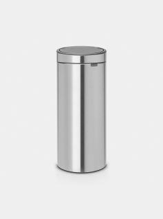 Touch Bin New 30 Liter - Matt Steel Fingerprint Proof