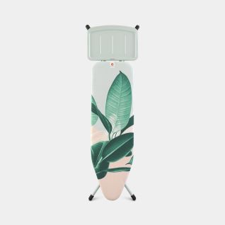 Bügelbrett B 124 x 38 cm, für Dampferzeuger - Tropical Leaves