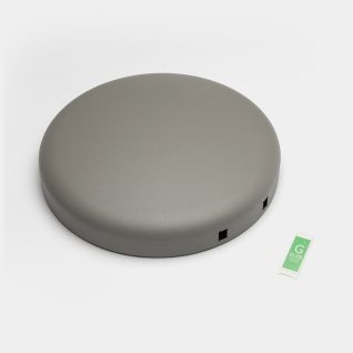 Deksel NewIcon pedaalemmer 30 liter - Mineral Concrete Grey
