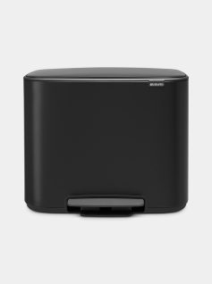 Bo Pedal Bin 11 + 23 litre - Matt Black