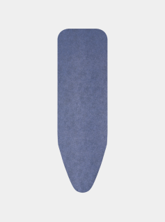 Copriasse da Stiro B 124 x 38 cm, Set Completo - Denim Blue, Cotone equosolidale