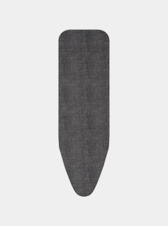 Copriasse da Stiro B 124 x 38 cm, Set Completo - Denim Black, Cotone equosolidale