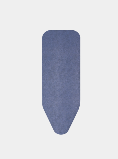 Funda para mesa de planchar C 124 x 45 cm, set completo - Denim Blue, Algodón Fairtrade
