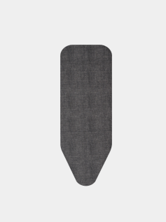 Funda para mesa de planchar C 124 x 45 cm, set completo - Denim Black, Algodón Fairtrade