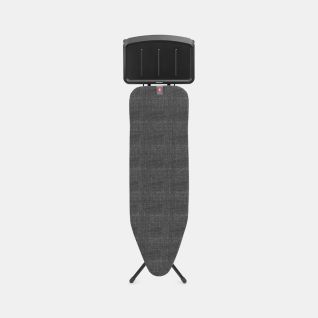 Mesa de planchar B 124 x 38 cm, para generador de vapor - Denim Black, Algodón Fairtrade