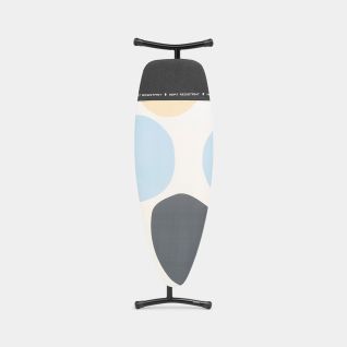 Asse da Stiro D 135 x 45 cm, per Ferro e Caldaia a Vapore - Spring Bubbles, Cotone equosolidale