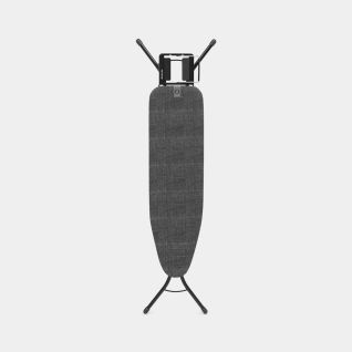 Mesa de planchar A 110 x 30 cm, para plancha de vapor - Denim Black, Algodón Fairtrade