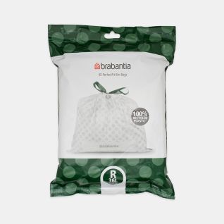 Bolsas de basura PerfectFit código R (36 litros), dispensador 40 bolsas