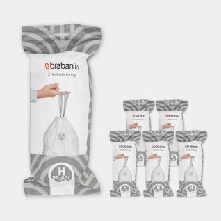 PerfectFit Müllbeutel Codierung H (50-60 Liter), 120 Stück