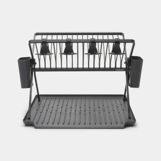 Foldable Dish Drying Rack SinkSide, Large - Dark Gray
