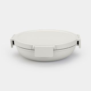 Make & Take Portavivande rotondo 1 litro, in plastica - Light Grey