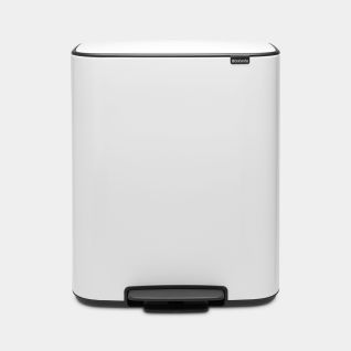 Poubelle à pédale Bo 60 litres - White