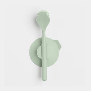 Dish Brush with Suction Cup Holder - Jade Green