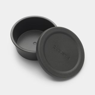Dressing Container Make & Take Salad Bowl Dark Grey