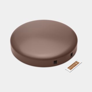 Deksel NewIcon pedaalemmer 12 liter - Satin Taupe