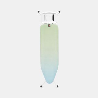 Ironing Board B 48.8 x 14.9 inches (124 x 38 cm), for Steam Iron - Soothing Sea, Fairtrade Cotton