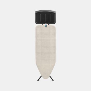 Mesa de planchar C 124 x 45 cm, para generador de vapor - Denim Grey, Algodón Fairtrade